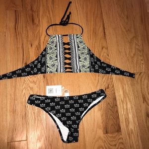 Cupshe Sight and Sounds Lace Up Bikini